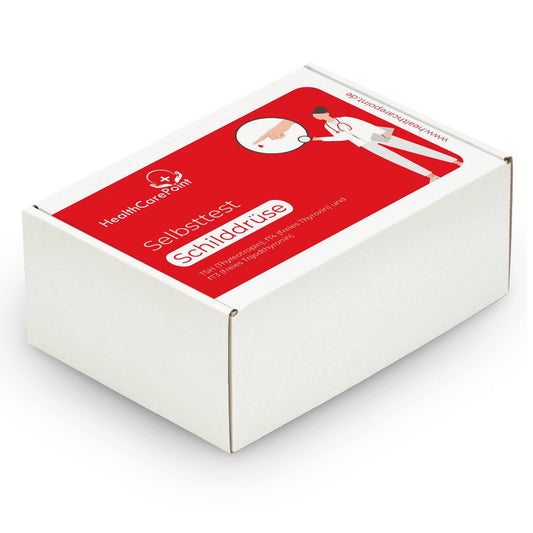 a white box with a red label on it